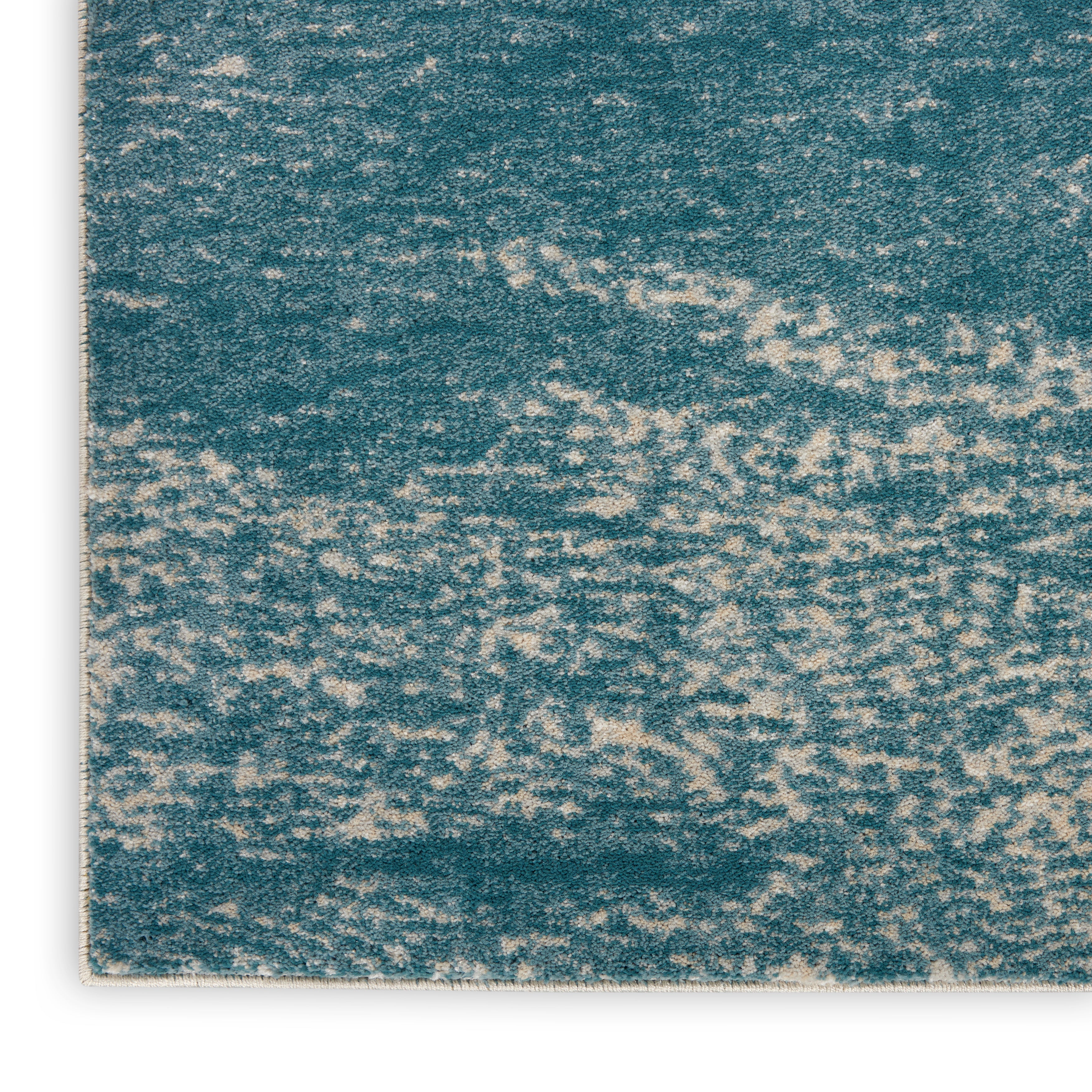 Nourison Maxell MAE06 Ivory Teal Rug